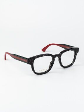 Gucci Women Eyeglasses Grey Havana Square GG1992O 002 NEW AUTHENTIC